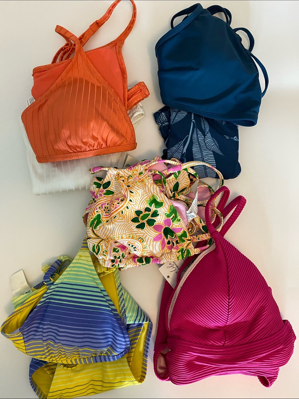 Cupshe/aerie Women's Bikini Sets Orange, Navy, Pink, Yellow & Floral $20ea or B